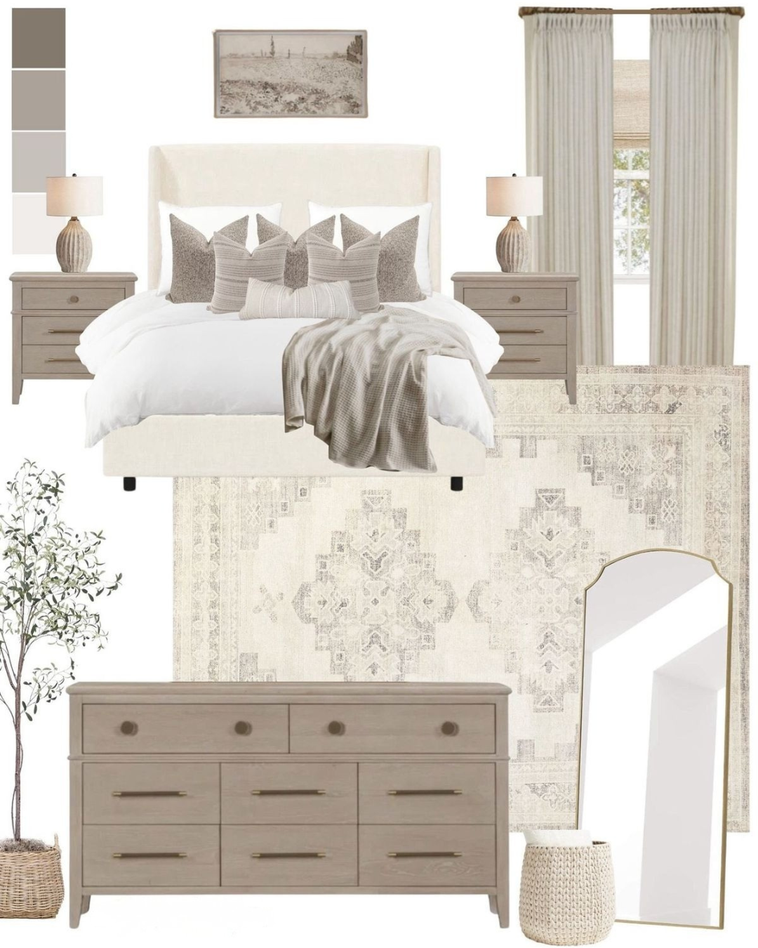 Bedroom Vibe Board - تأثيث غرف النوم