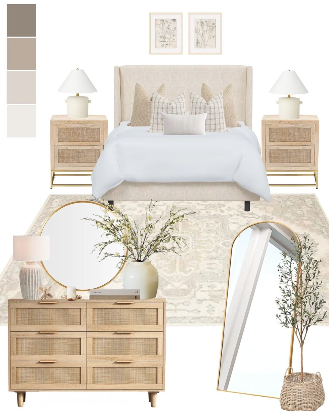 Bedroom Vibe Board - تأثيث غرف النوم